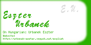 eszter urbanek business card